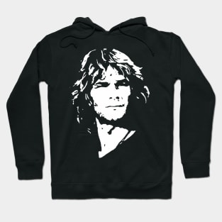 Patrick Swayze Retro White Hoodie
